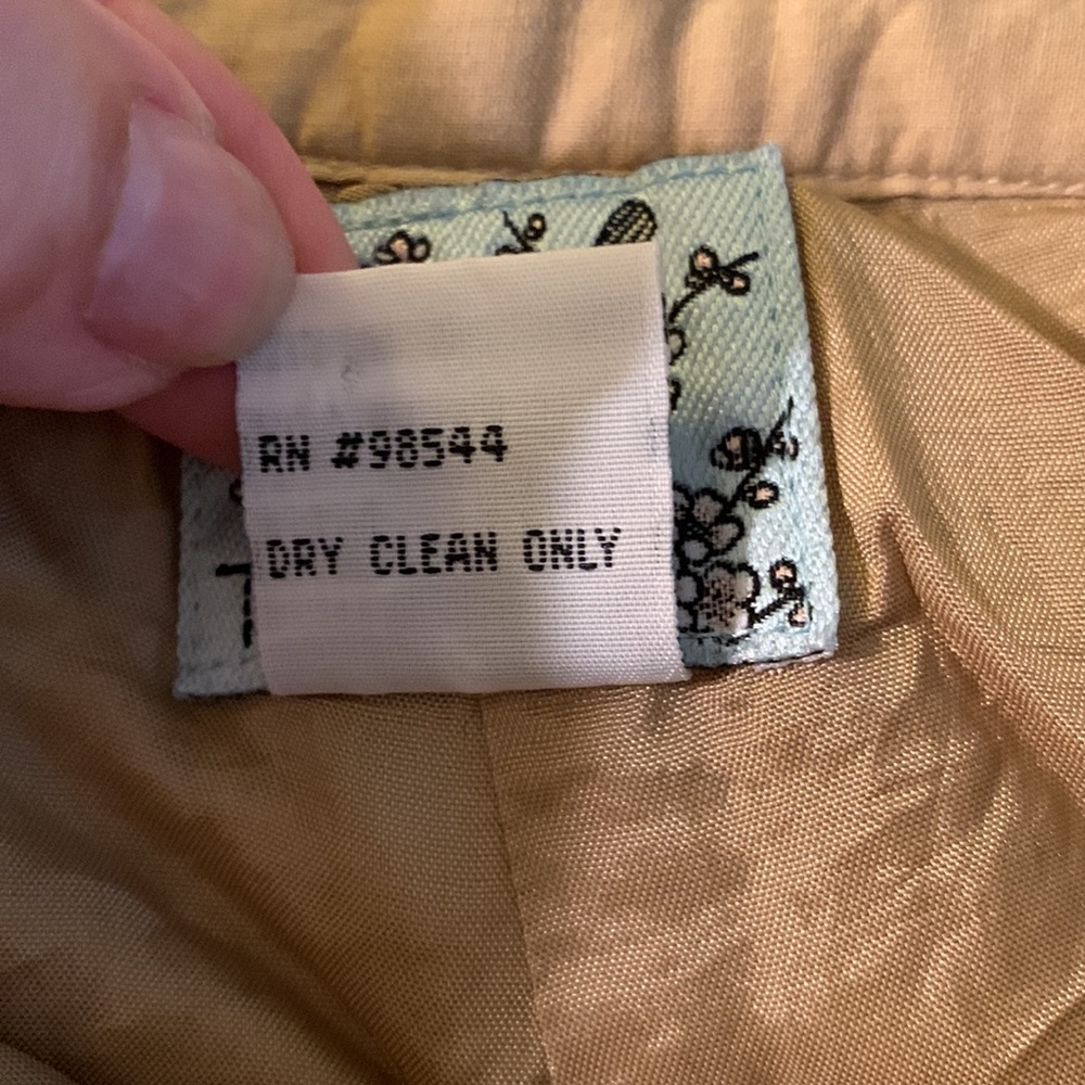 TABITHA. Tan Culotte with patch pockets. Wool ble… - image 5